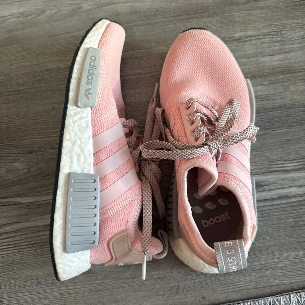 Pink Adidas NMDs size 5.5